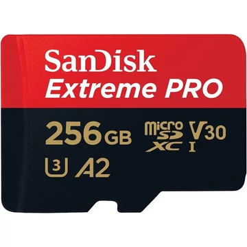 SanDisk microSDXC 256 GB Extreme PRO + Rescue PRO Deluxe + SD adapter